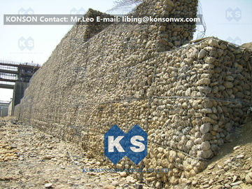 電流を通された ガビオン 箱の擁壁/ガビオン の石造りのバスケットの塀